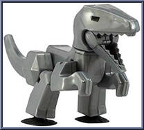 StikVelociraptor (Grey) from Stikbot - Dino manufactured by Zing [Loose]