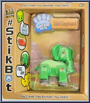 StikElephant (Green) Action Figure