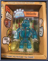 StikGorilla (Clear Blue) from Stikbot - Pets manufactured by Zing [Front]