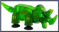 StikTriceratops (Clear Green) from Stikbot - Dino Eggs manufactured by Zing [Loose]