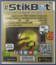 Yellow Bot from Stikbot - Basic Series manufactured by Zing [Back]