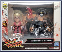 Violent Ken vs M. Bison from Street Fighter - SDCC manufactured by Loyal Subjects [Front]