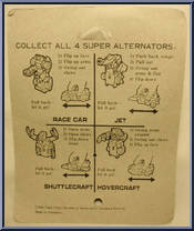 Race Car from Super Alternators - Basic Series manufactured by Tomy [Back]