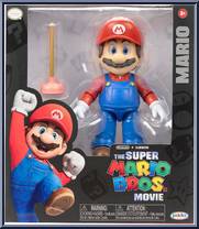 Mario (Plunger) from Super Mario Bros. - Movie - 5" Scale manufactured by Jakks Pacific [Front]