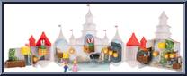 Mushroom Kingdom Castle from Super Mario Bros. - Movie - Mini World manufactured by Jakks Pacific [Loose]