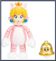 Cat Peach (with Super Bell) from Super Mario - Basic Series manufactured by Jakks Pacific [Loose]
