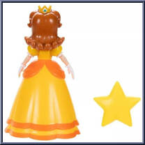 Daisy (with Super Star) from Super Mario - Basic Series manufactured by Jakks Pacific [Loose]