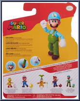 Ice Luigi (with Ice Flower) from Super Mario - Basic Series manufactured by Jakks Pacific [Back]
