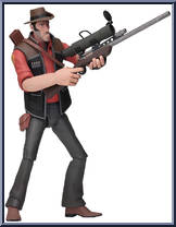 Sniper (Red) from Team Fortress 2 - Series 4 manufactured by Neca [Loose]