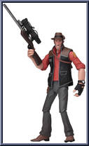 Sniper (Red) from Team Fortress 2 - Series 4 manufactured by Neca [Loose]