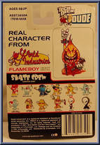 Flameboy (Heavy Metal) from Tech Deck Dude - Skate Crew 1 - Magna Series manufactured by X-Concepts [Back]