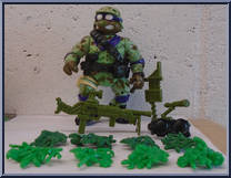 Delta Team Don from Teenage Mutant Ninja Turtles - Mutant Military II manufactured by Playmates [Loose]