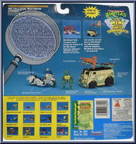 Turtle Transports - Metallized Motorin' Combo (with Card) from Teenage Mutant Ninja Turtles - Mini Mutants manufactured by Playmates [Back]