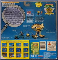 Turtle Transports - Metallized Turtle Travelin' Combo (with Card) from Teenage Mutant Ninja Turtles - Mini Mutants manufactured by Playmates [Back]