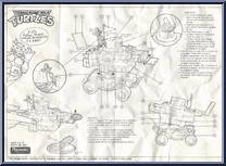 Pizza Thrower from Teenage Mutant Ninja Turtles - 1989 - Accessories manufactured by Playmates [Instructions]