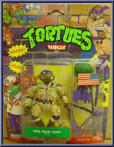 Pro Pilot Don from Teenage Mutant Ninja Turtles - Mutant Military manufactured by Playmates [Front]