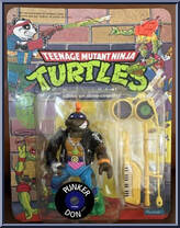 Punker Don from Teenage Mutant Ninja Turtles - Rock 'N Rollin' Turtles manufactured by Playmates [Front]