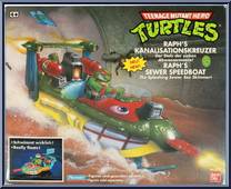 Raph's Sewer Speed Boat from Teenage Mutant Ninja Turtles - 1991 - Accessories manufactured by Playmates [Front]