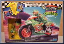 Road Racin' Mike with Kowabunga Bike from Teenage Mutant Ninja Turtles - Bodacious Bikers manufactured by Playmates [Front]