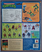 Rock 'N Roll Michaelangelo from Teenage Mutant Ninja Turtles - Wacky Action manufactured by Playmates [Back]