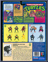 Movie Star Splinter [Reissue] from Teenage Mutant Ninja Turtles - Movie Star Turtles manufactured by Playmates [Back]