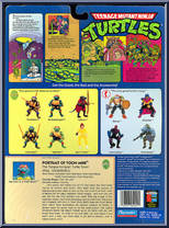 Toon Mike with Tacky Tongue Action [Reissue] from Teenage Mutant Ninja Turtles - Toon Turtles manufactured by Playmates [Back]