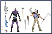 Casey Jones vs. Foot Soldier (Slashed) from Teenage Mutant Ninja Turtles - Classic Cartoon - Multi-Packs manufactured by Neca [Loose]