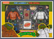 Punk Leonardo and Punk Raphael from Teenage Mutant Ninja Turtles - Classic Cartoon - Multi-Packs manufactured by Neca [Front]