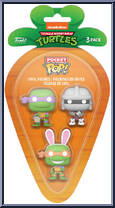 Donatello / Shredder / Michelangelo (Easter) from Teenage Mutant Ninja Turtles - Pocket Pop! manufactured by Funko [Front]