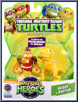 Bebop & Raptor from Teenage Mutant Ninja Turtles - Half Shell Heroes - 2-Packs manufactured by Playmates [Front]