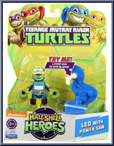 Leo (with Power Saw) from Teenage Mutant Ninja Turtles - Half Shell Heroes - Basic Series manufactured by Playmates [Front]