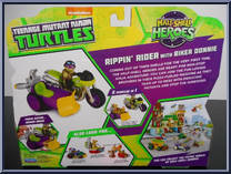 Rippin' Rider (with Biker Donnie) from Teenage Mutant Ninja Turtles - Half Shell Heroes - Accessories manufactured by Playmates [Back]