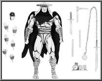 Foot Elite Assassin (Black & White Variant) from Teenage Mutant Ninja Turtles - Mirage Comics - Basic Series manufactured by Neca [Loose]