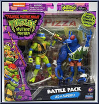Leo vs Superfly from Teenage Mutant Ninja Turtles - Mutant Mayhem - Battle Packs manufactured by Playmates [Front]