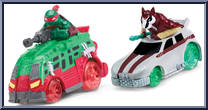 Raph in Shellraiser & Splinter in Rat Attack Action Figure