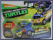 Talking Leo in Extreme Party Wagon from Teenage Mutant Ninja Turtles - Nickelodeon - T-Machines manufactured by Playmates [Front]