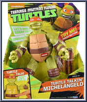 Turtle Talkin' Michelangelo from Teenage Mutant Ninja Turtles - Nickelodeon - Basic Series manufactured by Playmates [Front]