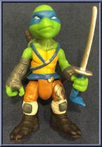 Leonardo (Orange Pants) from Teenage Mutant Ninja Turtles - Out of the Shadows - Surprise Mini Figures manufactured by Playmates [Loose]