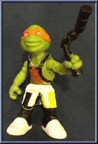 Shadow Ninja Michelangelo (Black Nunchucks) from Teenage Mutant Ninja Turtles - Out of the Shadows - Surprise Mini Figures manufactured by Playmates [Loose]