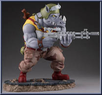 Rocksteady from Teenage Mutant Ninja Turtles - 1:4 Scale Statues manufactured by PCS Collectibles [Loose]