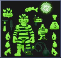 Scratch (Glows in the Dark) from Teenage Mutant Ninja Turtles - Ultimates! manufactured by Super7 [Loose]