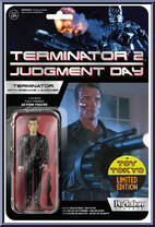 Terminator (with Grenade Launcher) (Battle Damage) (Toy Tokyo) from Terminator 2 - ReAction Figures manufactured by Funko [Front]