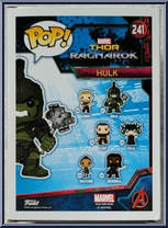 Hulk (Gladiator) from Thor - Thor Ragnarok Pop! manufactured by Funko [Back]