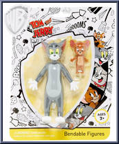 Tom and Jerry from Tom and Jerry - Bendables manufactured by NJ Croce [Front]