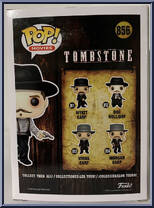 Doc Holliday (with Pistols) from Tombstone - Pop! Vinyl Figures manufactured by Funko [Back]