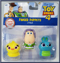 Ducky / Buzz Lightyear / Bunny from Toy Story 4 - Finger Puppets manufactured by Thinkway Toys [Front]