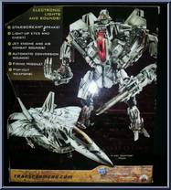 Starscream from Transformers - Hunt for the Decepticons - Leader Class manufactured by Hasbro [Back]