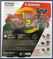 Ironhide from Transformers - Battle Changers manufactured by Kre-O [Back]