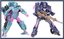 Ascenticon Kaskade vs Senate Guard Autobot Javelin from Transformers - Legacy - Evolution - Deluxe Class manufactured by Hasbro [Loose]