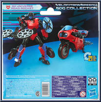Road Rocket (G2 Universe) from Transformers - Legacy - Velocitron Speedia 500 Collection - Deluxe Class manufactured by Hasbro [Back]